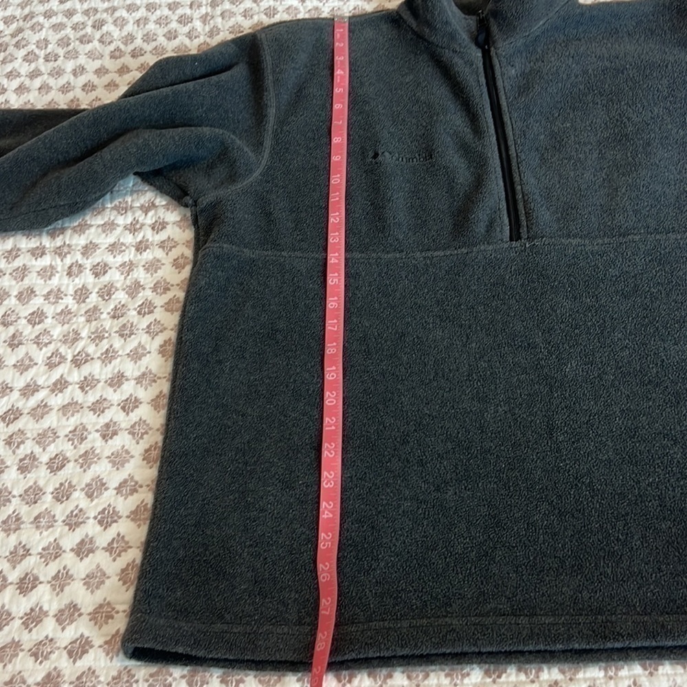 Columbia Sport Charcoal Heather Half-Zip Polar Fleece Jacket Pullover Size Large - Picture 8 of 10